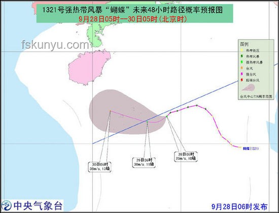台风“蝴蝶”强化趋势预测：强热带风暴级后的影响与展望